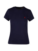 Camiseta com logo bordado