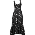 vestido midi evasê