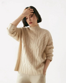 Suéter Trançado em Cashmere
