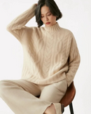 Suéter Trançado em Cashmere