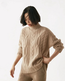 Suéter Trançado em Cashmere