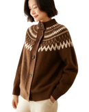 Suéter Estampado em Cashmere