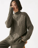 Suéter Trançado em Cashmere
