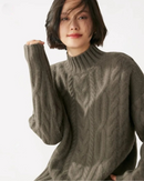 Suéter Trançado em Cashmere