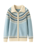 Cardigã em Cashmere com Zíper