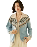 Cardigã em Cashmere com Zíper