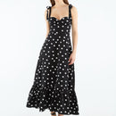 vestido midi evasê
