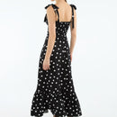 vestido midi evasê