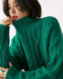 Suéter Trançado em Cashmere