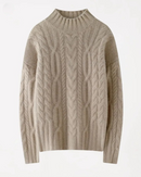 Suéter Trançado em Cashmere